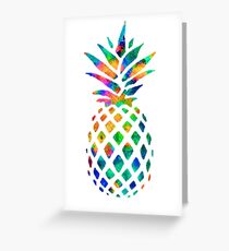 Rainbow Pineapple Greeting Card