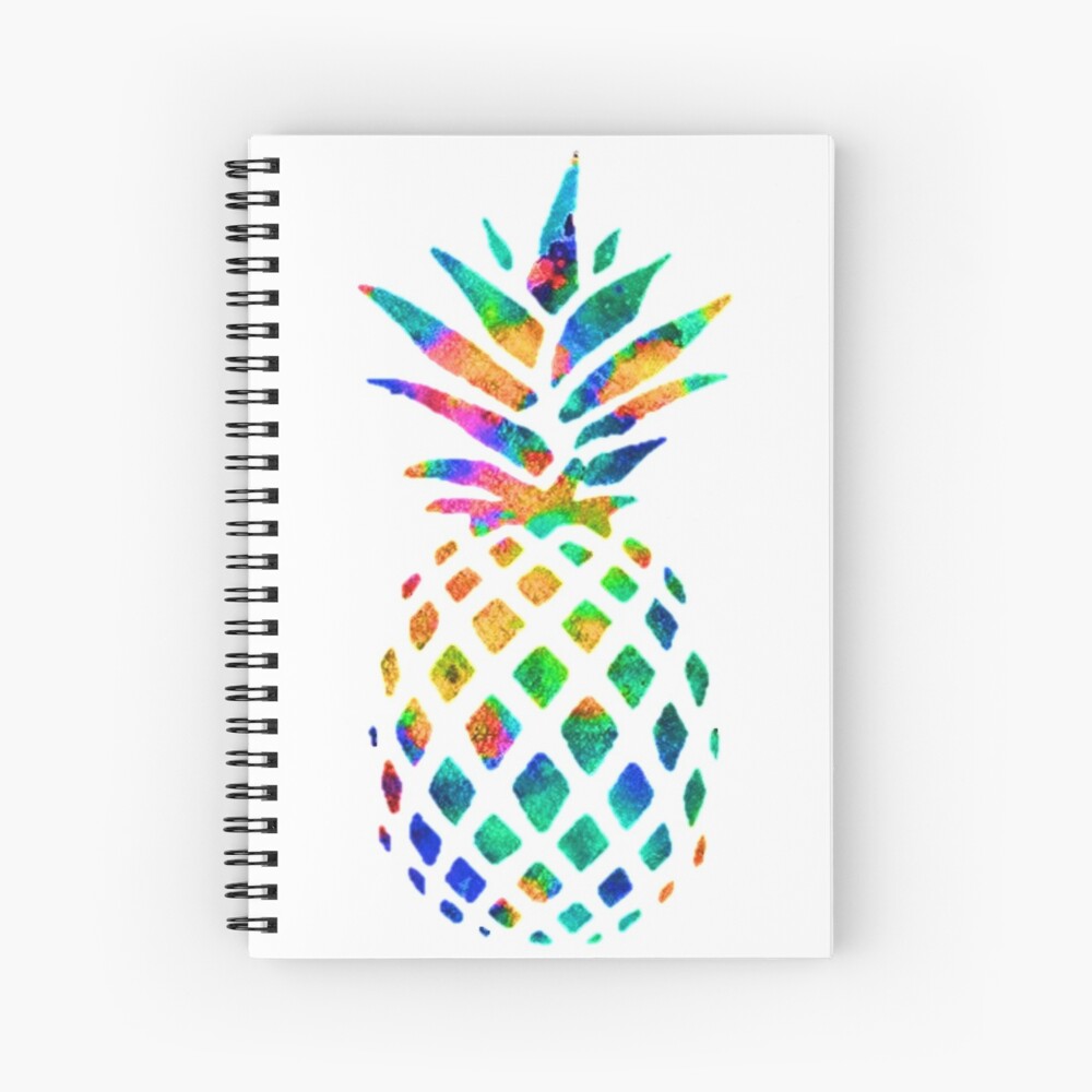 Rainbow Pineapple Spiral Notebook