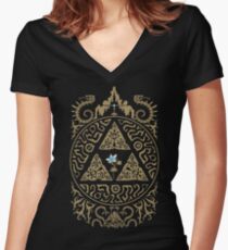 Silent Princess of The Wild Women's Fitted V-Neck T-Shirt