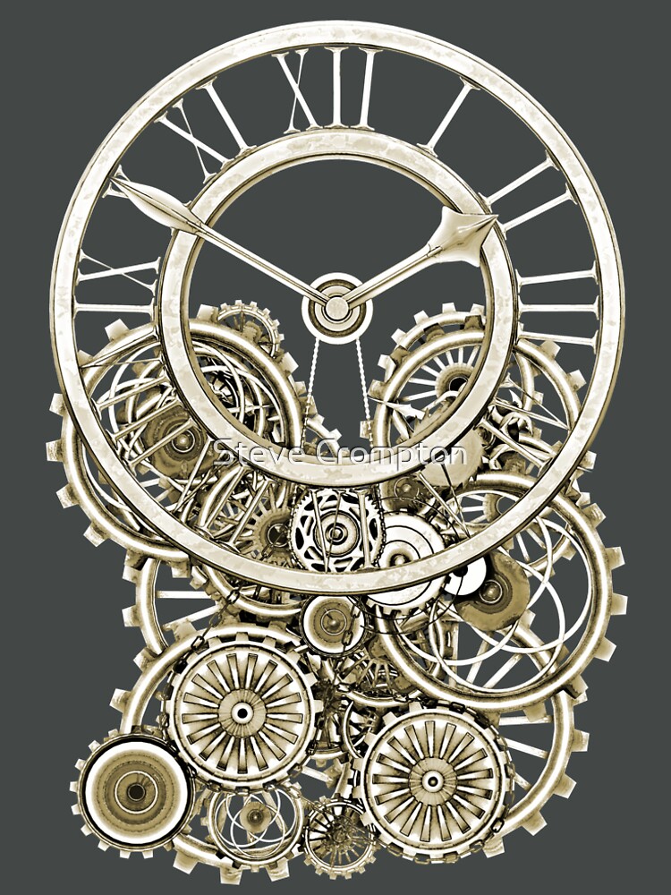 Stylish Vintage Steampunk Timepiece Vintage Style Steampunk T-Shirts by SC001