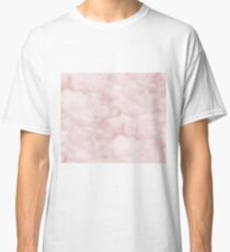 Sivec Rosa - wolkiger Pastellmarmor Classic T-Shirt