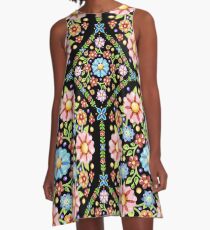 Millefiori Floral A-Line Dress