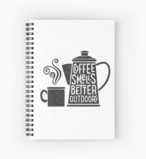 Coffee Smells Better Spiral Notebook