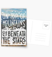 On Top Of Mountains Postcards