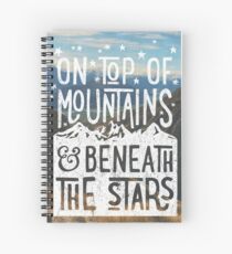 On Top Of Mountains Spiral Notebook