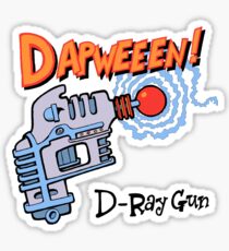 Raygun D Sticker