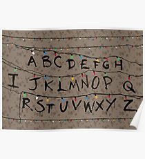 Stranger Things - Alphabet Lights Poster