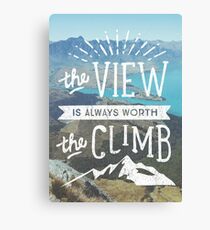 WORTH THE CLIMB Canvas Print