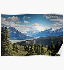 Wald Berge Fluss Nationalpark Natur Fotografie Wandkunst Poster