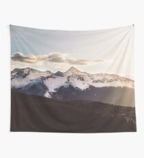 Tela decorativa Sunny Mountain Peak Snow