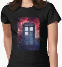Police Blue Box Tee The Doctor T-Shirt Women's Fitted T-Shirt