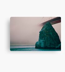 Foggy Bridge Canvas Print