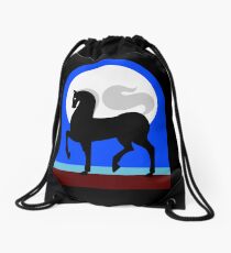 Caballo y Luna Drawstring Bag