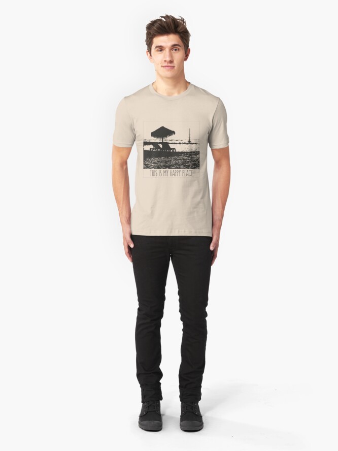 Alternative Ansicht von Beach - This is my happy place Slim Fit T-Shirt