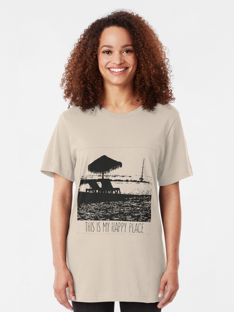 Alternative Ansicht von Beach - This is my happy place Slim Fit T-Shirt