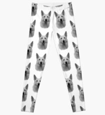 White German Shepherd Leggings