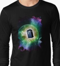 Universe Blue Box Tee The Doctor T-Shirt Long Sleeve T-Shirt