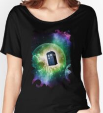 Universe Blue Box Tee The Doctor T-Shirt Women's Relaxed Fit T-Shirt