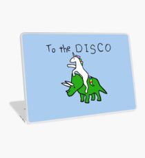 To The Disco (Unicorn Riding Triceratops) Laptop Skin