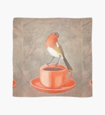 Pañuelo amante del café pájaro robin