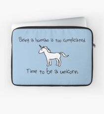 Zeit ein Einhorn zu sein Laptoptasche