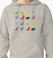 Fun Dinosaur Pattern Pullover Hoodie