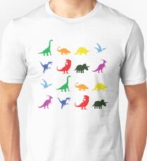 Fun Dinosaur Pattern Unisex T-Shirt