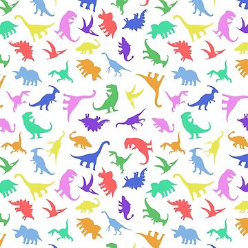 Artwork thumbnail, Fun Dinosaur Pattern by jezkemp