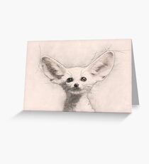 Cute Young Fennec Fox Greeting Card