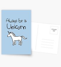Immer ein Einhorn sein Postkarten