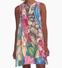 Koi Pond A-Line Dress