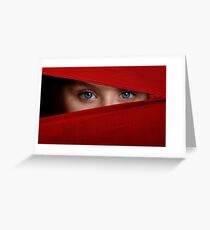 Zippered Eyes Greeting Card