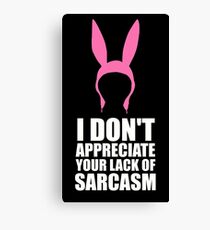 Louise + Sarcasm Canvas Print