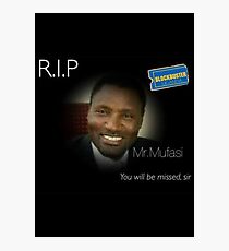 RIP Mr. Mufasi Photographic Print
