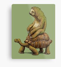 Speed is Relative Metal Print
