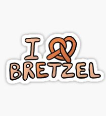 I love bretzel Sticker