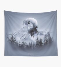 Howl with the Wolf Wall Tapestry