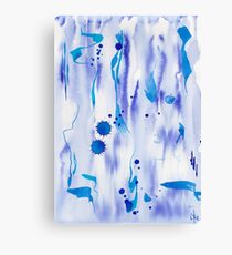 Blue Ink Canvas Print