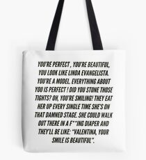 Aja/ Valentina- Linda Evangelista Tote Bag