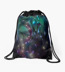 Nocturne (with Fireflies) Drawstring Bag