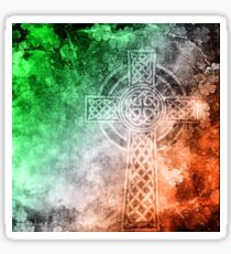 Distressed Irish Celtic Cross Sticker