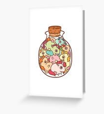 Tarjeta de felicitación Botella de unicornios