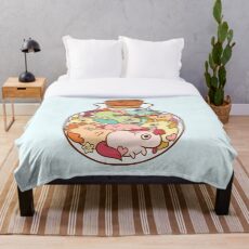 Bottle of Unicorns Throw Blanket