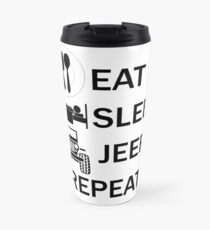 ESSEN-SCHLAFEN-JEEP-REPEAT Thermosbecher