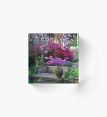 Purple Explosion Acrylic Block