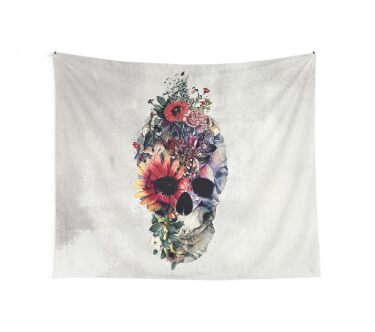 Two Face Skull Wall Tapestry