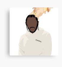 Kendrick Lamar - On Fire Canvas Print