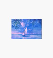 Tropical yachting Art Board