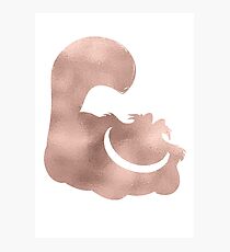 Rose gold cheshire cat Photographic Print