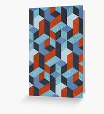 Funky Geometric Texured Greeting Card